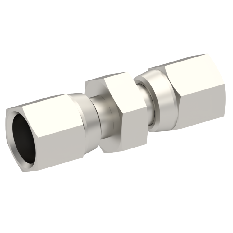 SMC / SMC STRAIGHT PLUG/PLUG FEMALE/FEMALE NICKEL