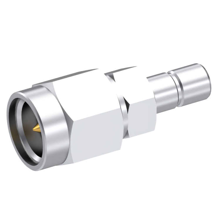 SMA / SMB STRAIGHT PLUG/JACK MALE/MALE PASSIVATED