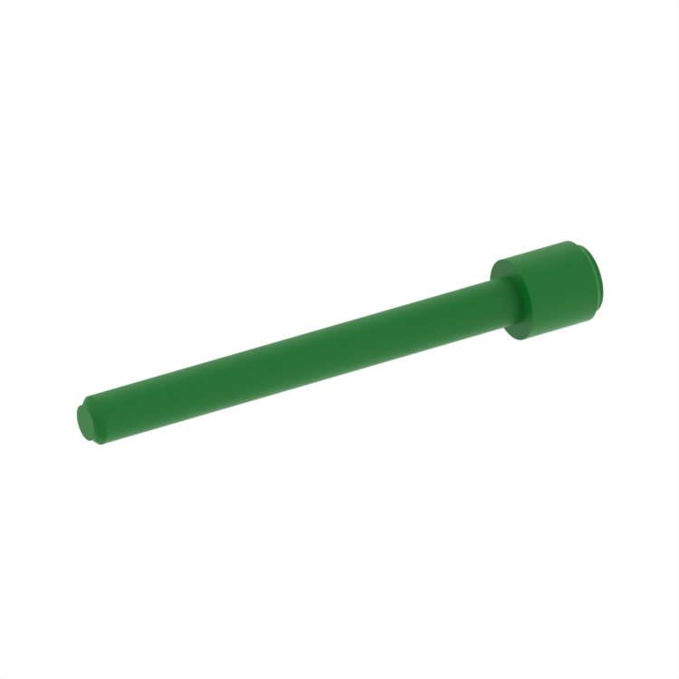 Sealing plug for unused size 16 contacts cavity - color green