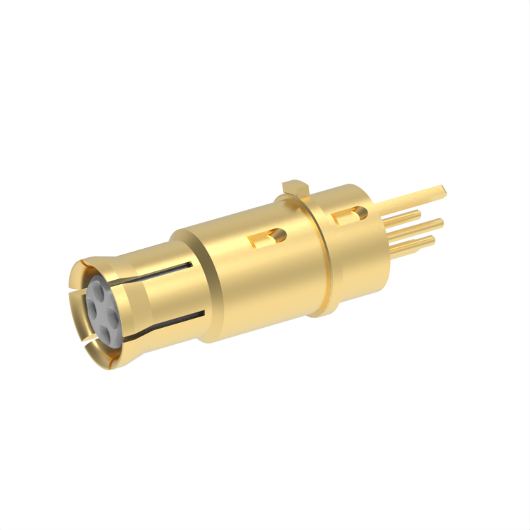 Size 8 Socket Quadrax Contact for PC TAIL - RA - (EPXA & B / QM SERIES)