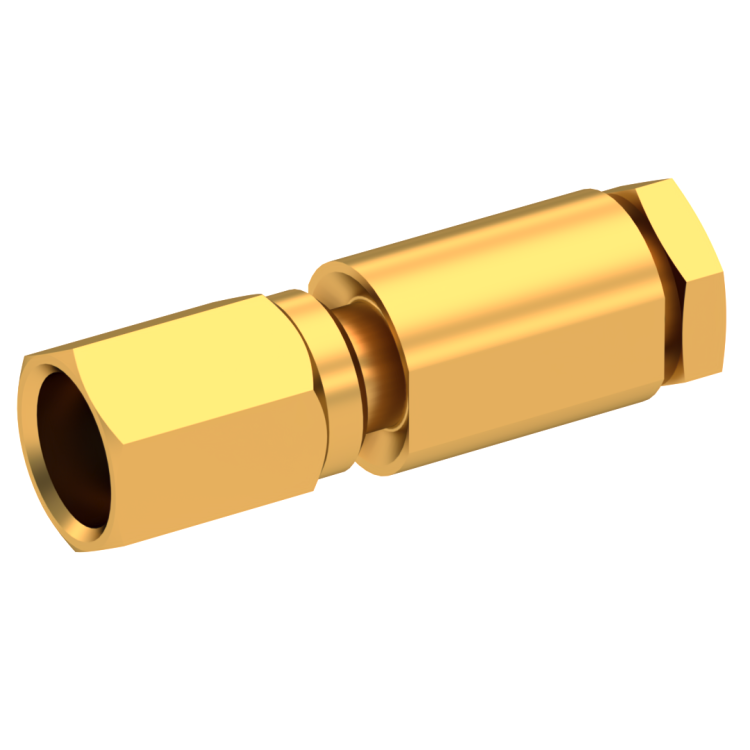 SSMC / STRAIGHT PLUG FEMALE SOLDER TYPE FOR .047''/50 SR GOLD