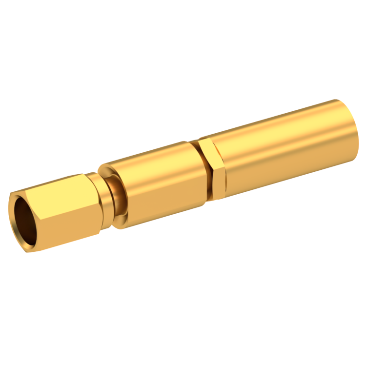 SSMC / STRAIGHT PLUG FEMALE CRIMP TYPE FOR 2/50 S CABLE GOLD