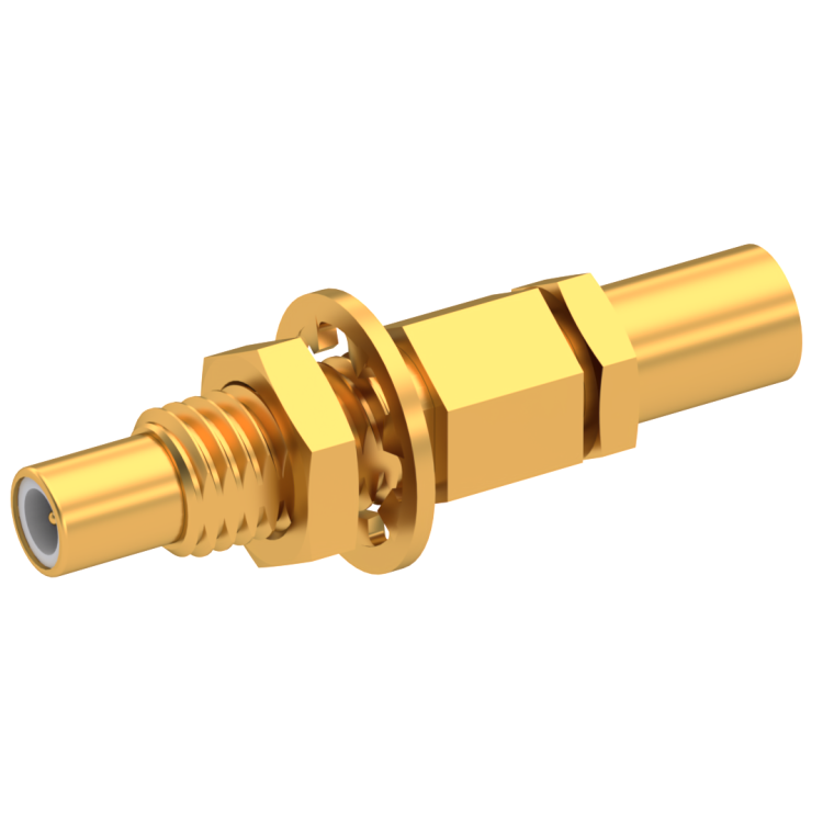 SSMC / STRAIGHT JACK MALE CRIMP TYPE FOR 2/50 D CABLE GOLD