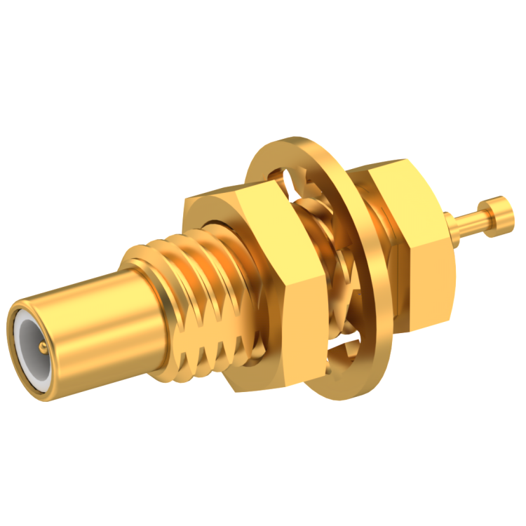 SSMC / STRAIGHT JACK RECEPTACLE MALE GOLD REAR MOUNT