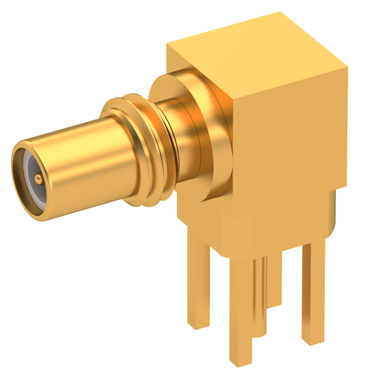 SSMC / RIGHT ANGLE JACK MALE GOLD