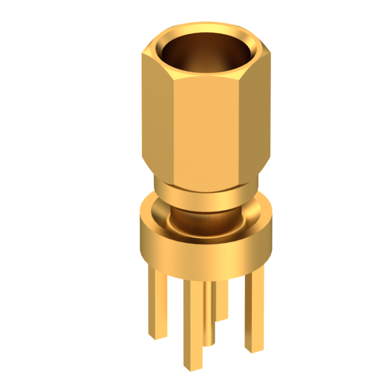 SSMC / STRAIGHT PLUG FEMALE GOLD