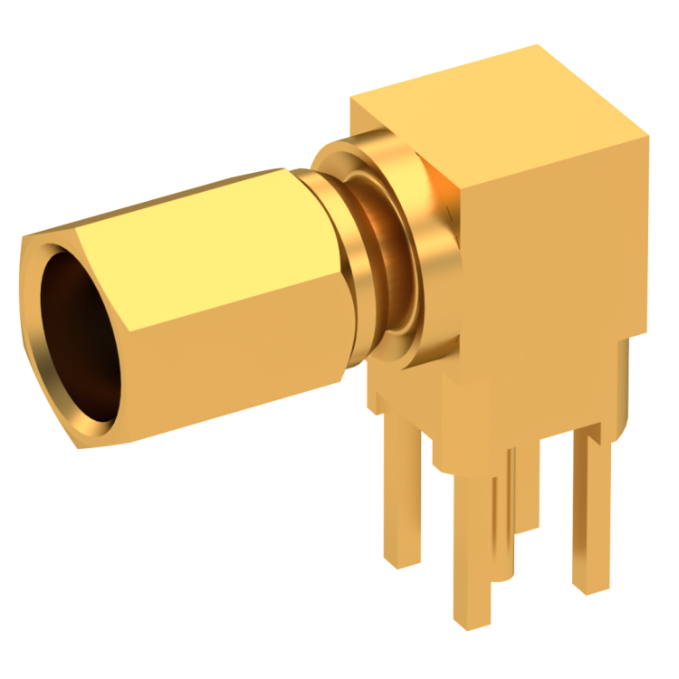 SSMC / RIGHT ANGLE JACK MALE GOLD