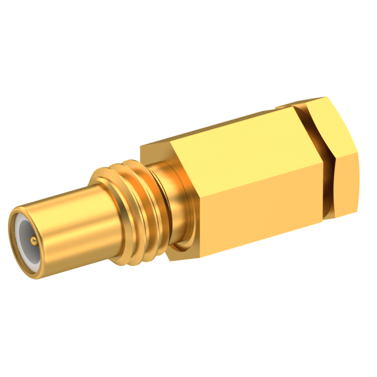 SSMC / STRAIGHT JACK MALE SOLDER CLAMP FOR .085''/50 SR GOLD