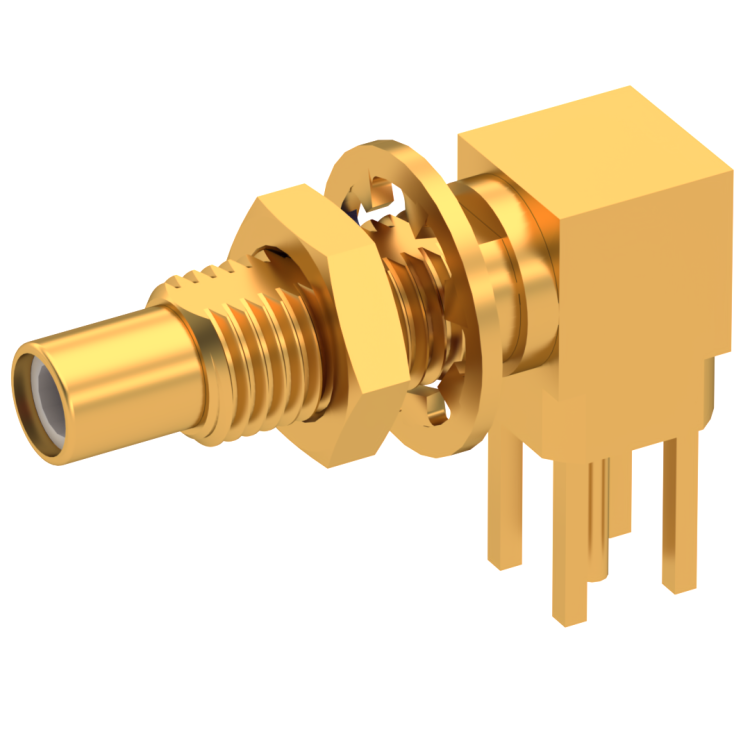 SSMC / RIGHT ANGLE JACK MALE GOLD