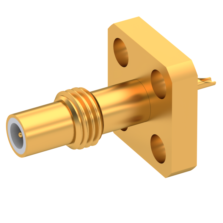 SSMC / STRAIGHT RECEPTACLE MALE GOLD STAINLESS STEEL BODY