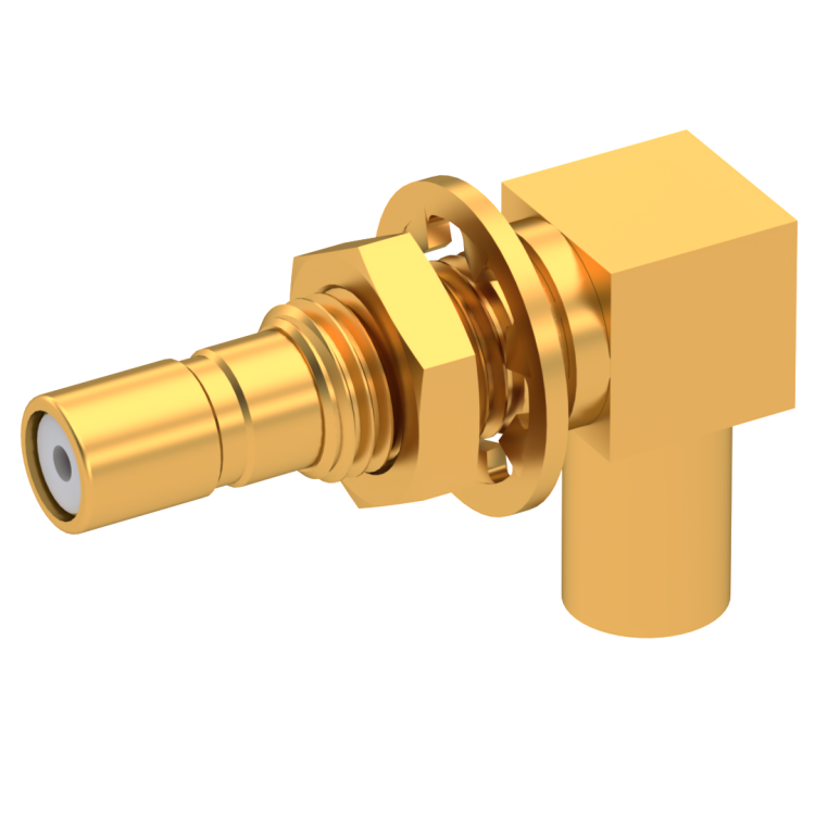 SSMB / RIGHT ANGLE JACK MALE CRIMP TYPE FOR 2/50 S CABLE GOLD