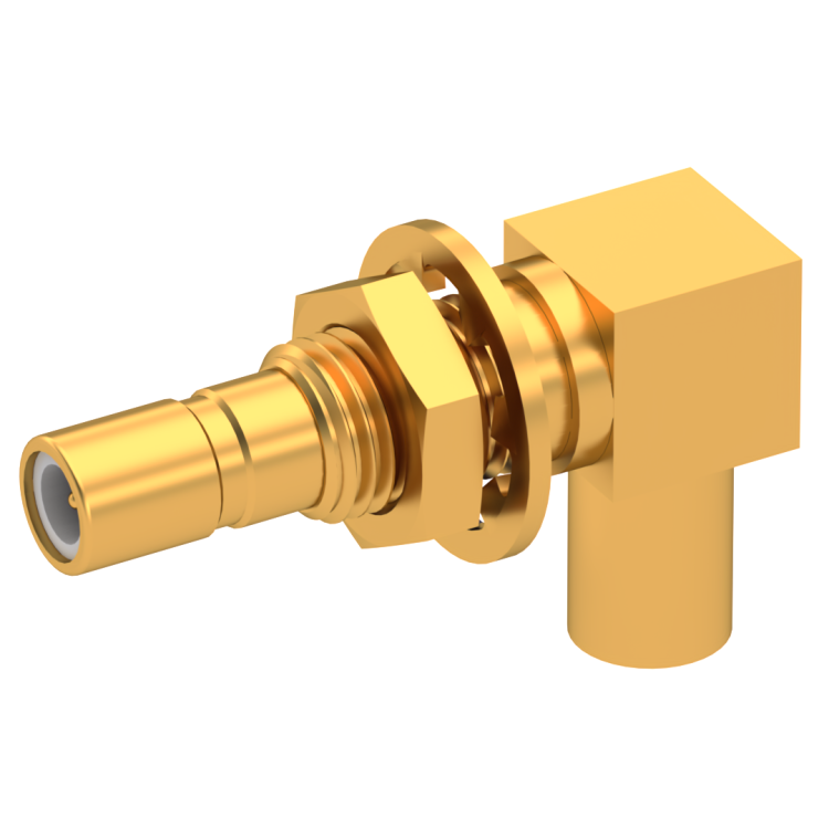 SSMB / RIGHT ANGLE JACK MALE SOLDER TYPE FOR .085''/50 SR GOLD