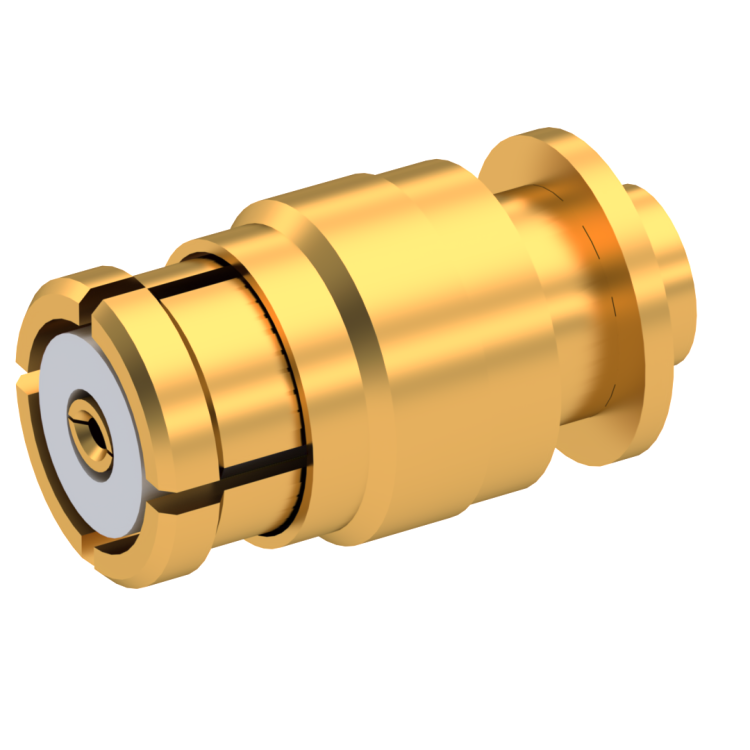 SMP / STRAIGHT PLUG FEMALE SOLDER TYPE FOR .047''/50 SR CABLE GOLD