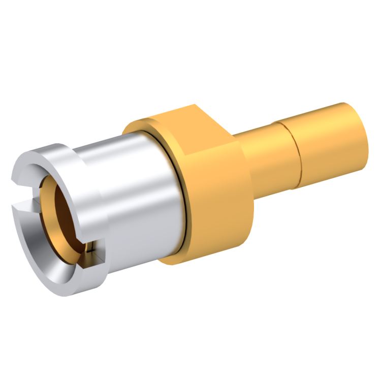 SMP / STRAIGHT JACK FEMALE FOR .085''/50 SR CABLE GOLD LIMITED DETENT
