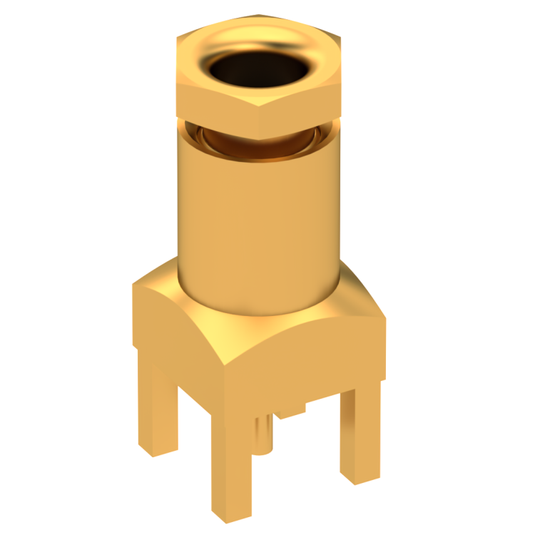 CABLE TERMINATION STRAIGHT  SOLDER CLAMP FOR .085''/50 SR GOLD 