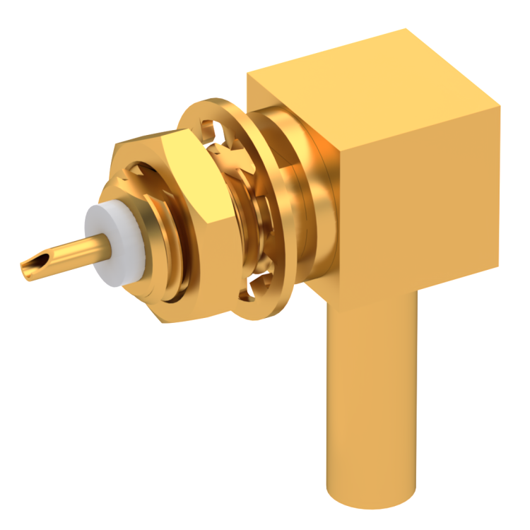 CABLE TERMINATION RIGHT ANGLE  CRIMP TYPE FOR 2/50 S CABLE GOLD 