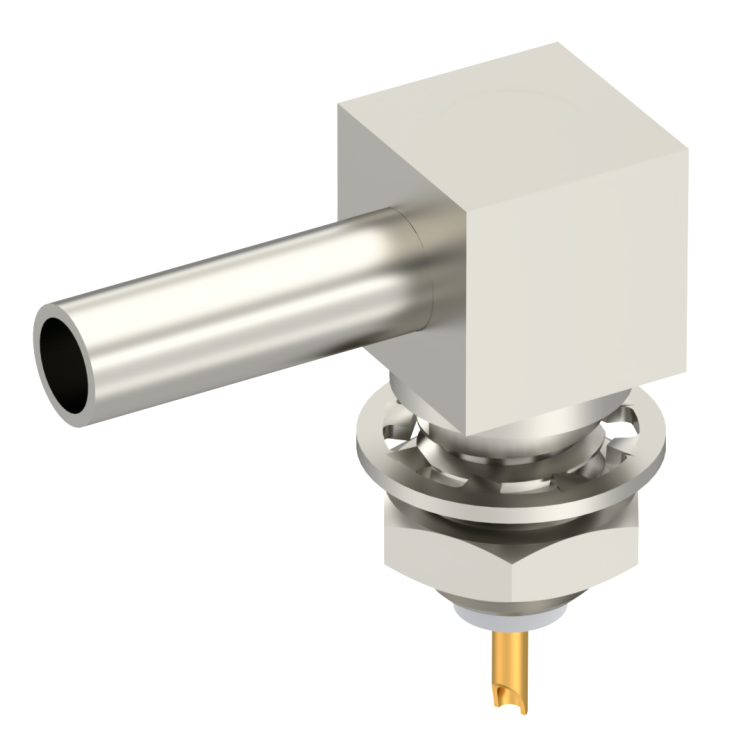 CABLE TERMINATION RIGHT ANGLE  CRIMP TYPE FOR 2/50 S CABLE NICKEL 