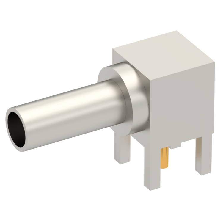 CABLE TERMINATION RIGHT ANGLE  CRIMP TYPE FOR 2/50 D CABLE NICKEL 