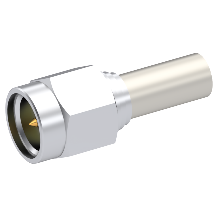 SMA / STRAIGHT PLUG MALE CRIMP TYPE FOR 2.6/50 D CABLE PASSIVATED NON-CAPTIVE CONTACT