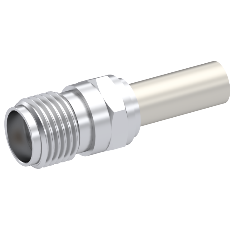 SMA / STRAIGHT JACK FEMALE CRIMP TYPE FOR 5/50 S PASSIVATED NON-CAPTIVE CONTACT