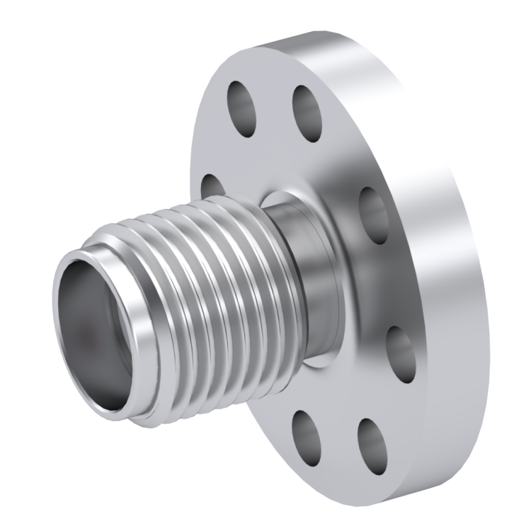 SMA / STRAIGHT JACK RECEPTACLE FEMALE PASSIVATED NON-CAPTIVE CONTACT|STANDARD FLANGE