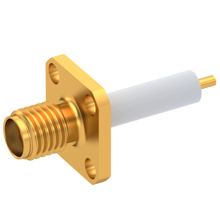 SMA / STRAIGHT JACK RECEPTACLE FEMALE GOLD CAPTIVE CONTACT