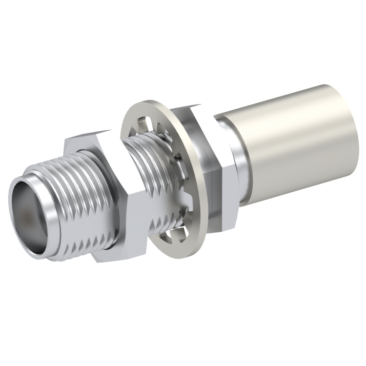 SMA / STRAIGHT JACK FEMALE CRIMP TYPE FOR 3.8/95 S PASSIVATED NON-CAPTIVE CONTACT