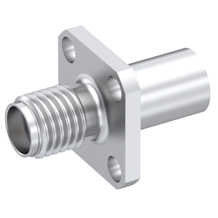 SMA / STRAIGHT JACK FEMALE CRIMP TYPE FOR 5/50 D PASSIVATED NON-CAPTIVE CONTACT
