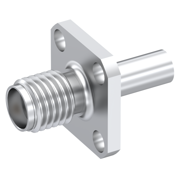 SMA / STRAIGHT JACK FEMALE CRIMP TYPE FOR 2.6/50 S CABLE PASSIVATED NON-CAPTIVE CONTACT