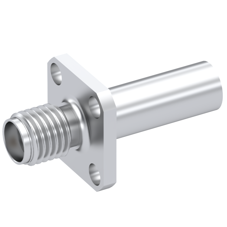 SMA / STRAIGHT JACK FEMALE CRIMP TYPE FOR 2.6/50 D CABLE PASSIVATED NON-CAPTIVE CONTACT
