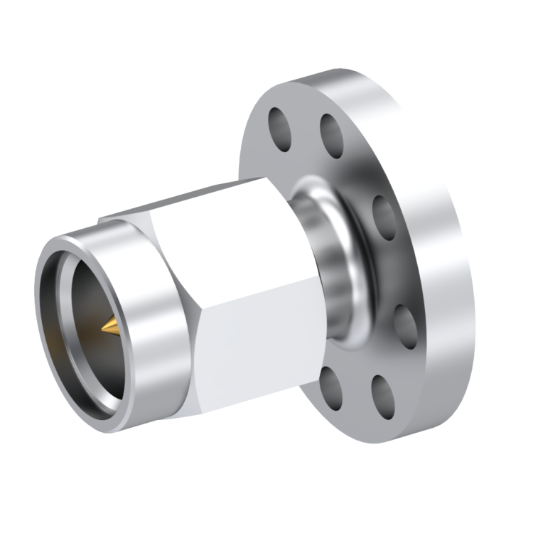 SMA / STRAIGHT PLUG RECEPTACLE MALE PASSIVATED NON-CAPTIVE CONTACT|STANDARD FLANGE SMA / STRAIGHT PLUG RECEPTACLE MALE PASSIVATED NON-CAPTIVE CONTACT|STANDARD FLANGE