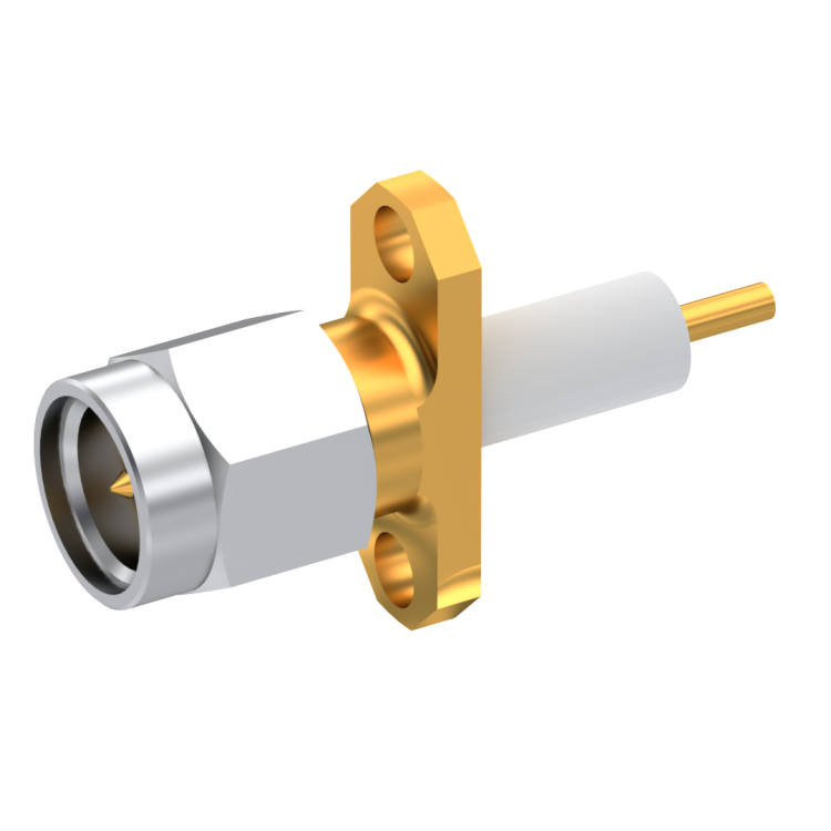 SMA / STRAIGHT PLUG RECEPTACLE MALE GOLD CAPTIVE CONTACT