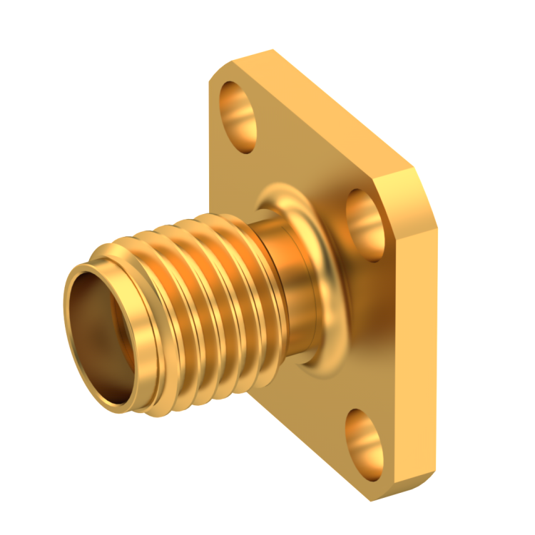SMA / STRAIGHT JACK RECEPTACLE FEMALE GOLD CAPTIVE CONTACT