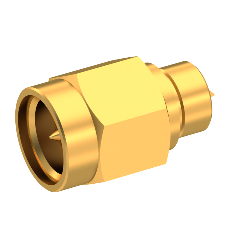 SMA / STRAIGHT PLUG RECEPTACLE MALE GOLD NON-CAPTIVE CONTACT