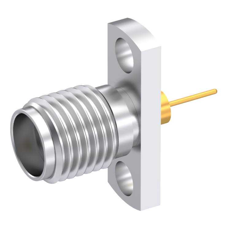 SMA / STRAIGHT JACK FEMALE PASSIVATED (INCLUDES 920-82)|NARROW FLANGE|NO EMI GASKET