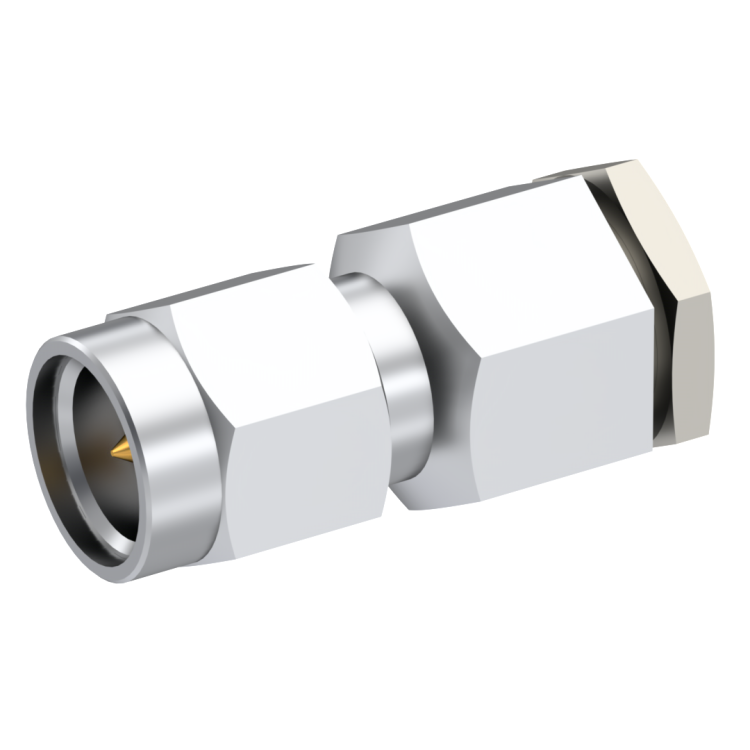 SMA / STRAIGHT PLUG MALE CLAMP TYPE FOR 2/50 S CABLE PASSIVATED CAPTIVE CONTACT