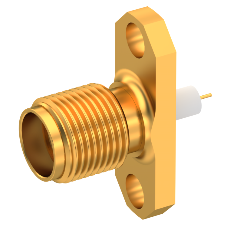 SMA / STRAIGHT JACK RECEPTACLE FEMALE GOLD