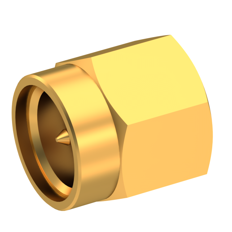 SMA / STRAIGHT PLUG MALE SOLDER TYPE FOR .085''/50 SR GOLD NON-CAPTIVE CONTACT