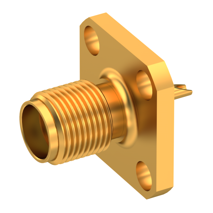 SMA / STRAIGHT JACK RECEPTACLE FEMALE GOLD CAPTIVE CONTACT