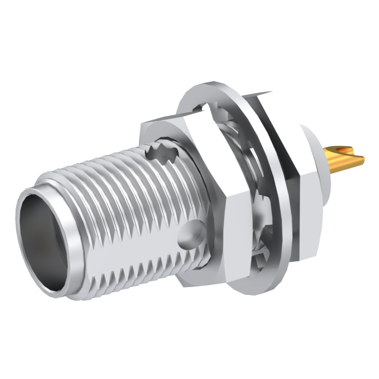 SMA / STRAIGHT JACK RECEPTACLE FEMALE PASSIVATED REAR MOUNT