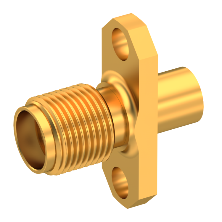 SMA / STRAIGHT JACK FEMALE SOLDER TYPE FOR .141''/50 SR GOLD NON-CAPTIVE CONTACT