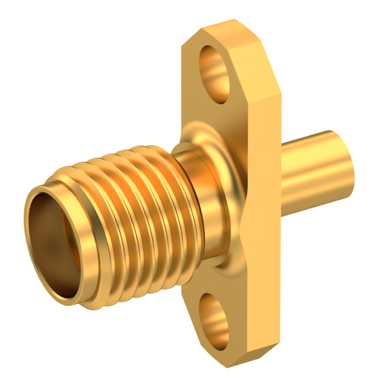 SMA / STRAIGHT JACK FEMALE SOLDER TYPE FOR .085''/50 SR GOLD NON-CAPTIVE CONTACT