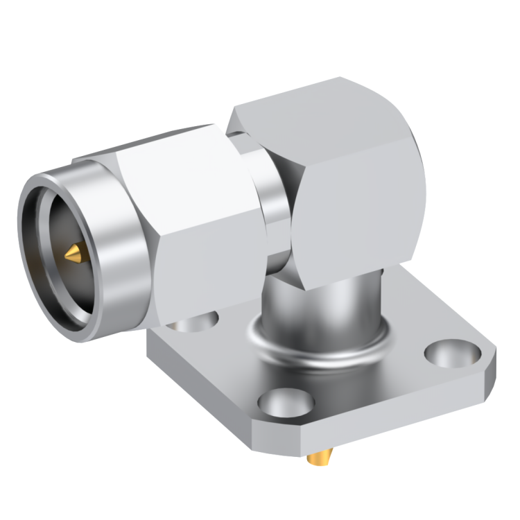 SMA / RIGHT ANGLE PLUG RECEPTACLE MALE PASSIVATED
