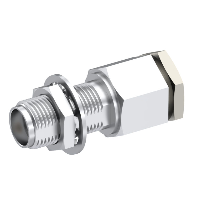 SMA / STRAIGHT JACK FEMALE SOLDER CLAMP FOR .085''/50 SR PASSIVATED CAPTIVE CONTACT