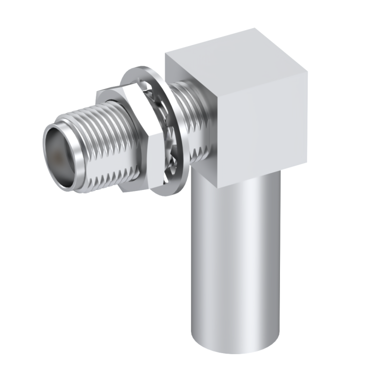 SMA / RIGHT ANGLE JACK FEMALE CRIMP TYPE FOR 5/50 S PASSIVATED