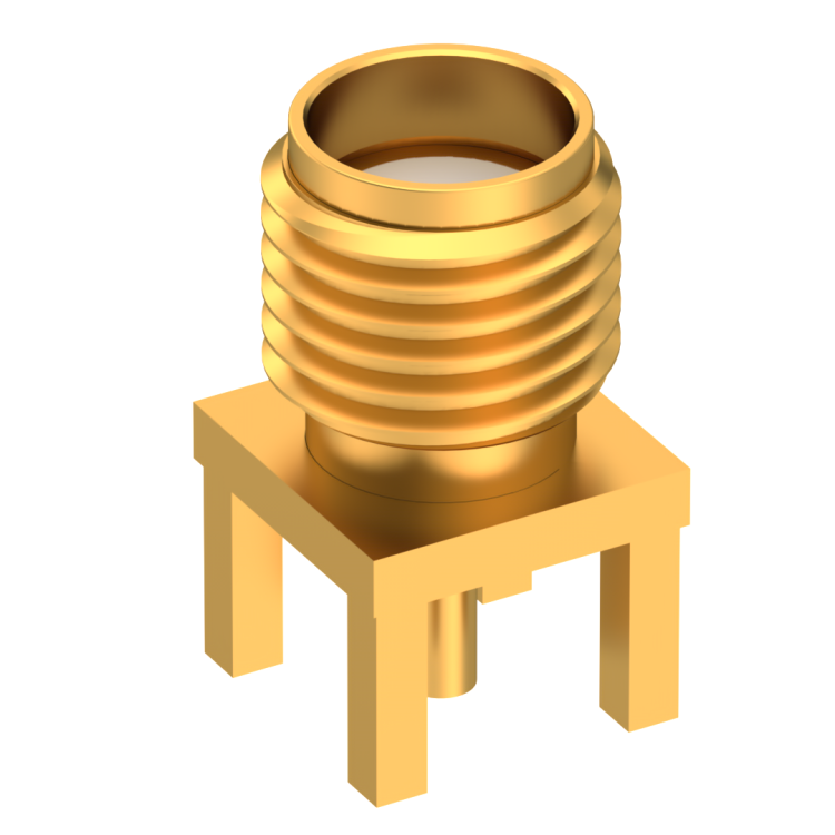SMA / STRAIGHT JACK RECEPTACLE FEMALE GOLD