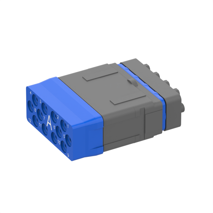 Pin insert (no sleeve holder), 12 LUXCIS contacts for EPXB