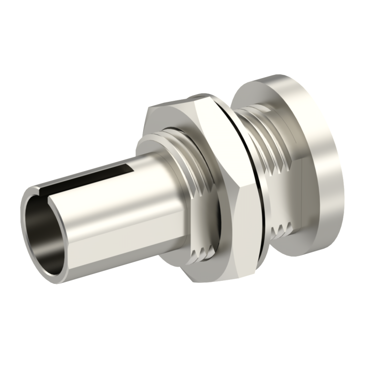 Receptacle for ST plug (bulkhead mounting)