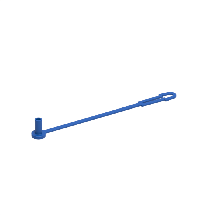Universal plastic dust cap for 2,5mm optical ferrule connectors, blue