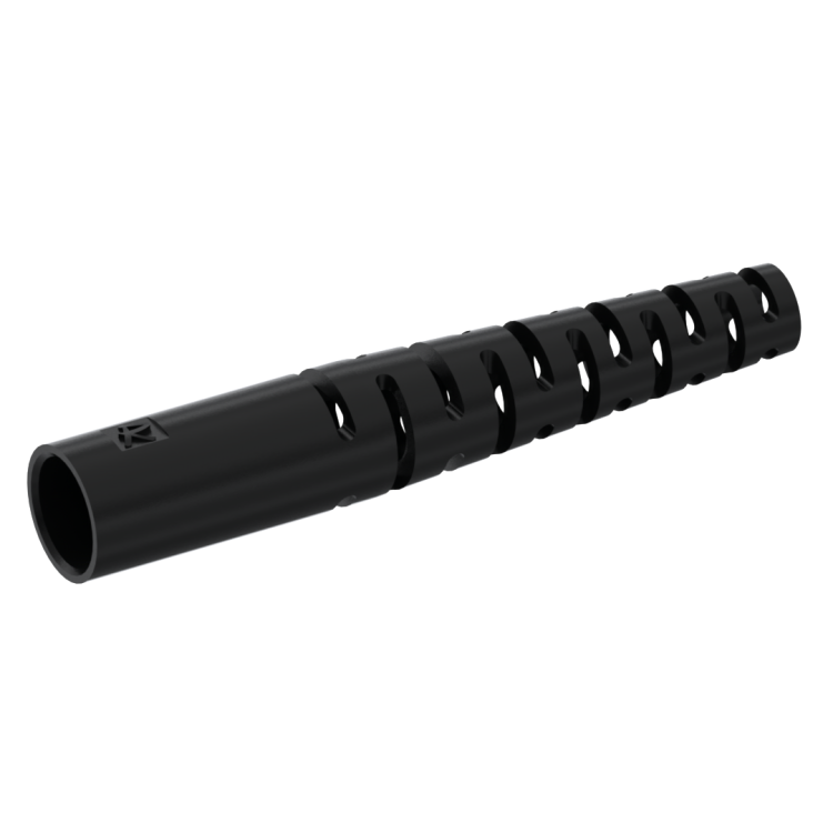 Super flexible black boot for LC plug, cable 2 mm